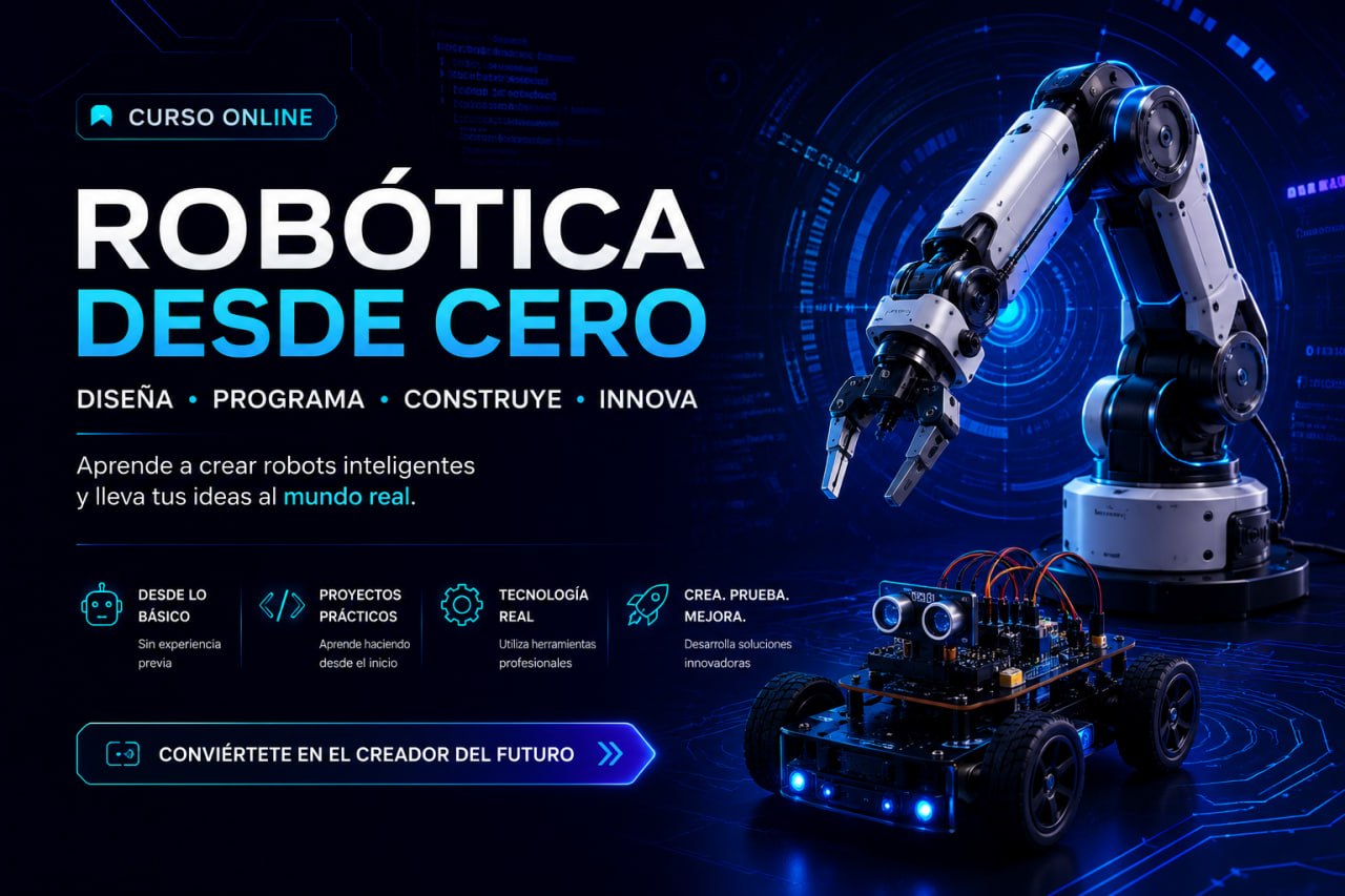 Robótica desde Cero: Diseña, Programa y Construye Robots Inteligentes